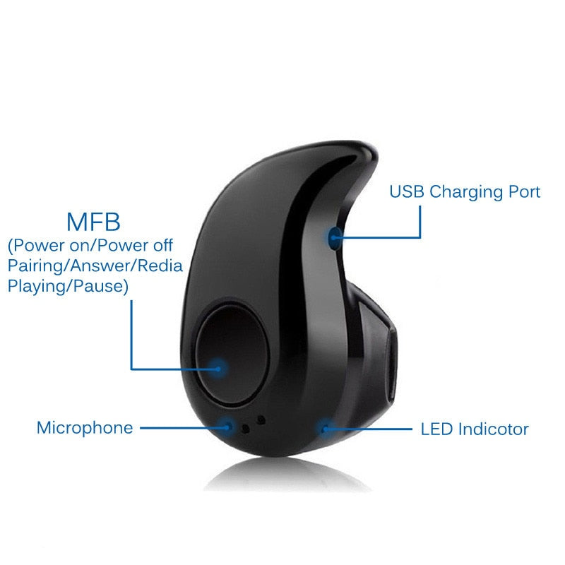 Mini Wireless Bluetooth Earphone for Hands-Free Calls