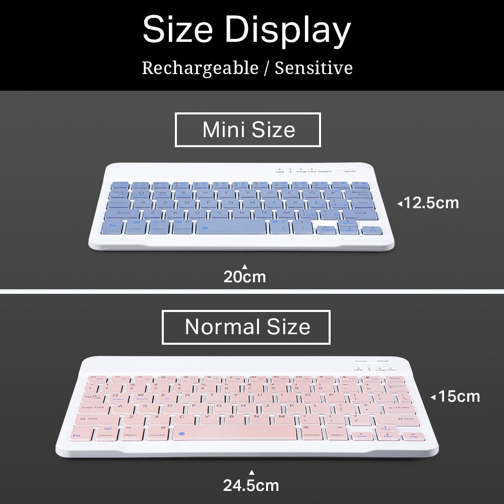 Ultra-Thin Bluetooth Keyboard for iPad and Phone