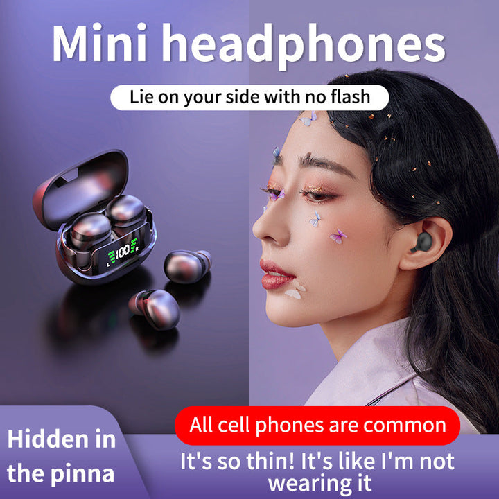 Invisible Mini Wireless Earbuds with LED Battery Display