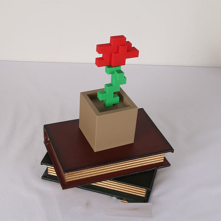 Miniature Flower Building Blocks for Maintenance-Free Decor