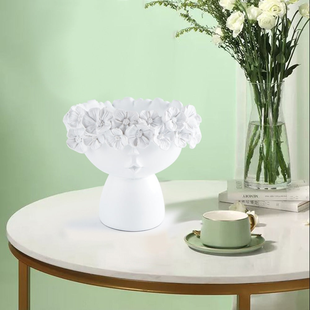 Ceramic Face Planter for Playful Small-Space Decor