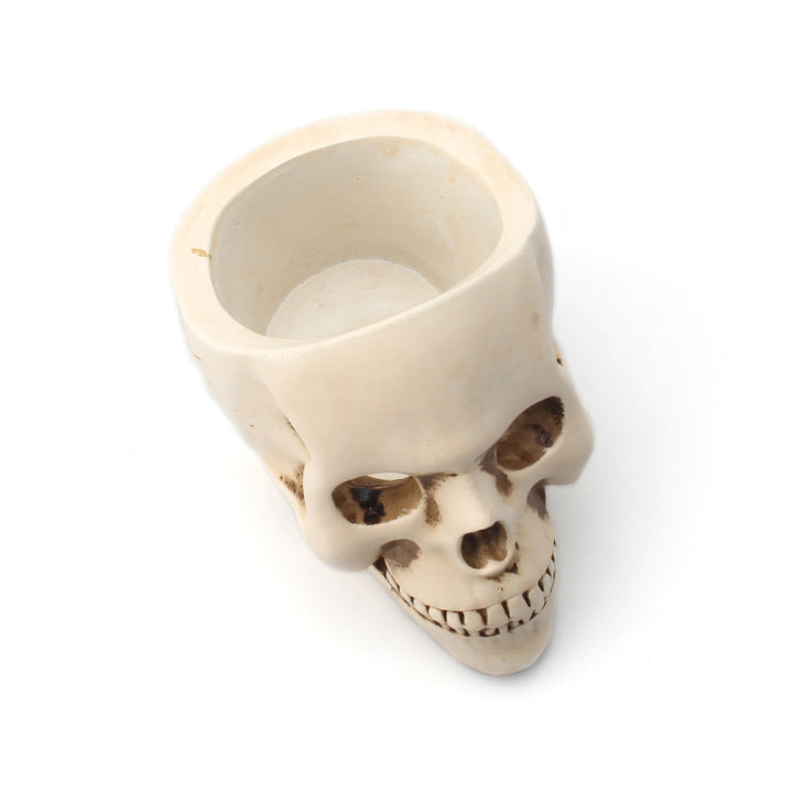 Skull Desk Organizer and Gothic Candle Holder Decor