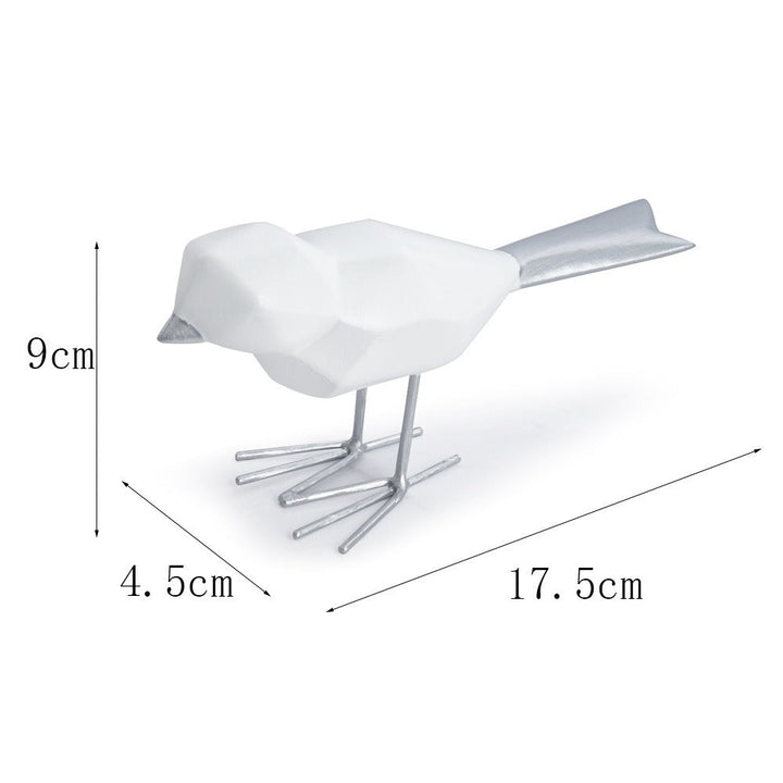 Geometric Pigeon Sculpture for Modern Home Styling