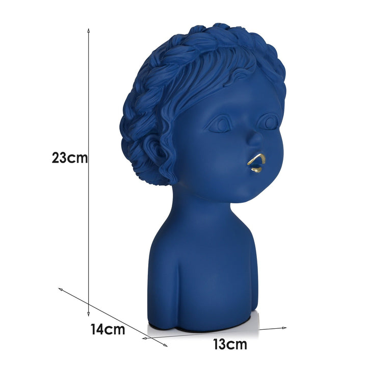 Minimalist Resin Girl Ornament for Modern Shelf Decor