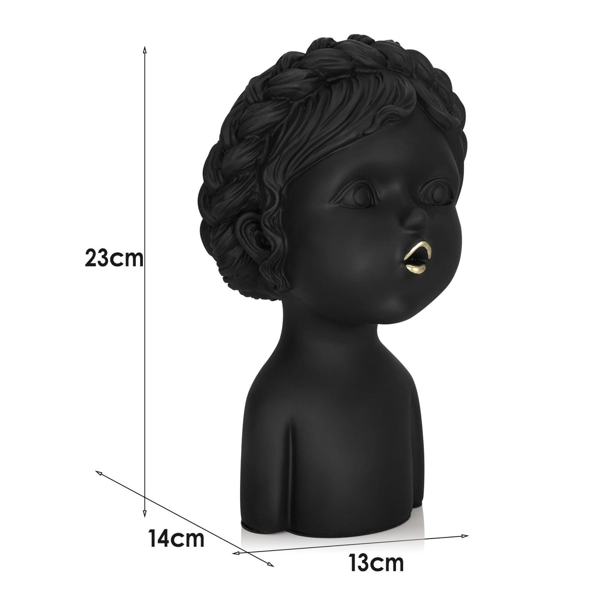 Minimalist Resin Girl Ornament for Modern Shelf Decor