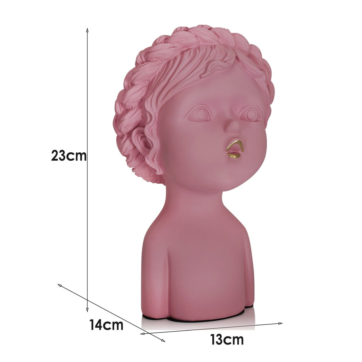 Minimalist Resin Girl Ornament for Modern Shelf Decor
