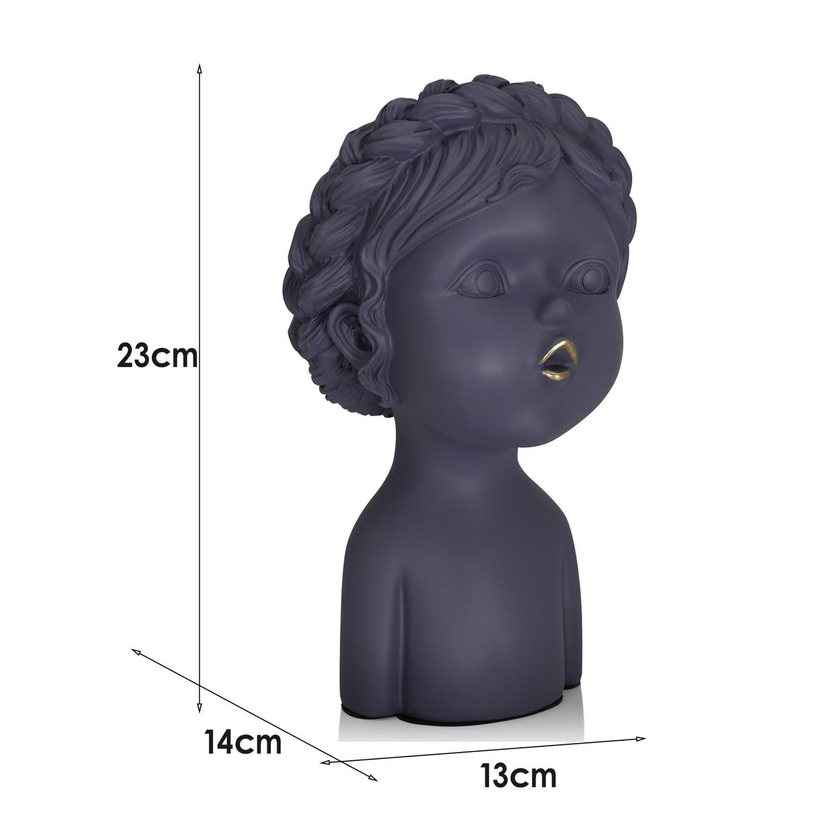 Minimalist Resin Girl Ornament for Modern Shelf Decor