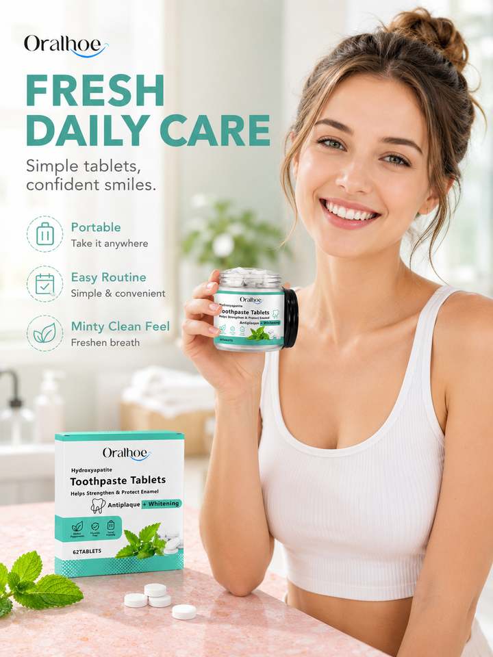 Toothpaste Tablets — Brighten Smile & Strengthen Enamel