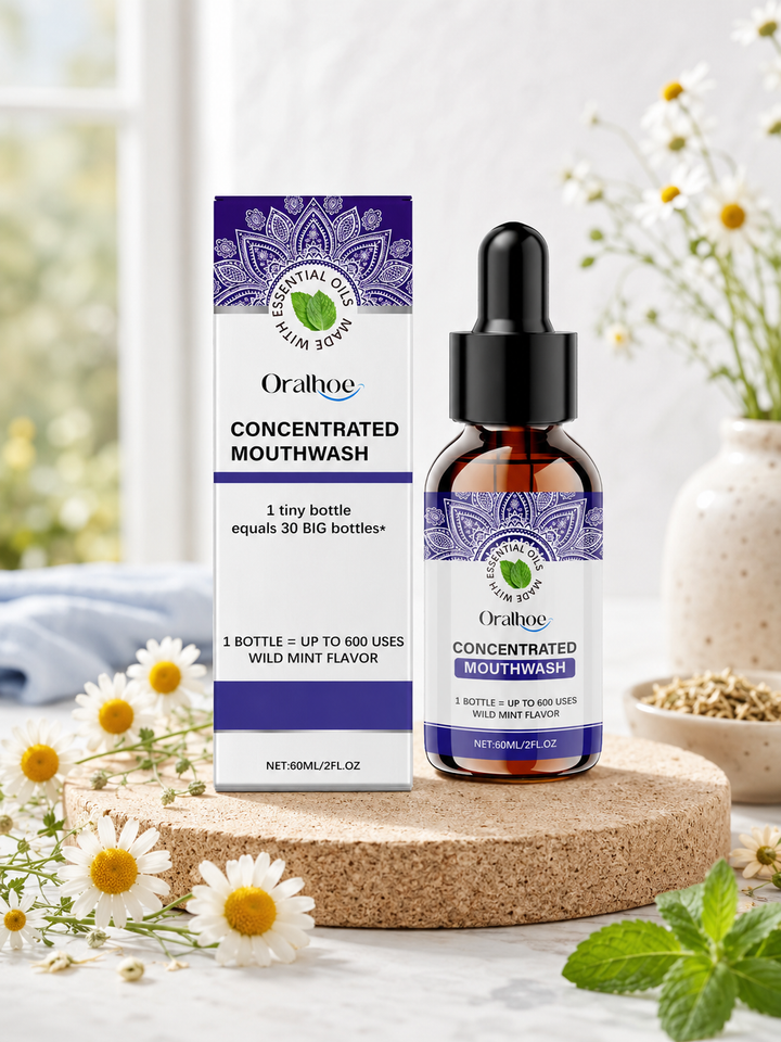 Concentrated Wild Mint Mouthwash — 600 Uses, Fresh Breath