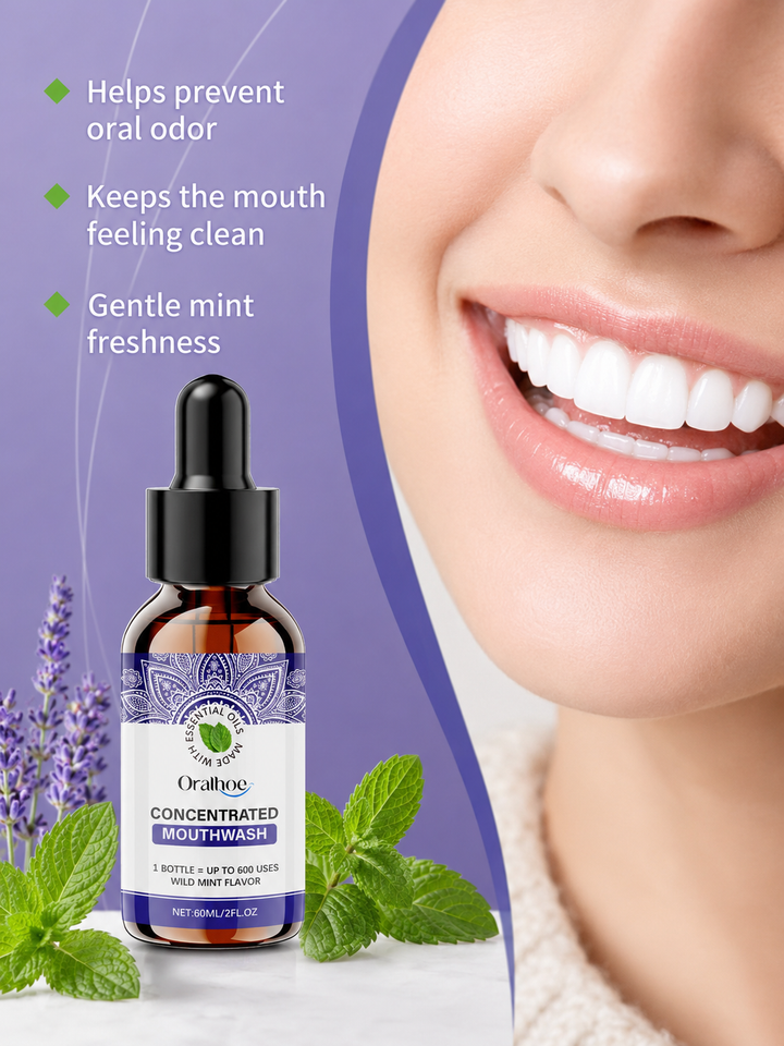 Concentrated Wild Mint Mouthwash — 600 Uses, Fresh Breath