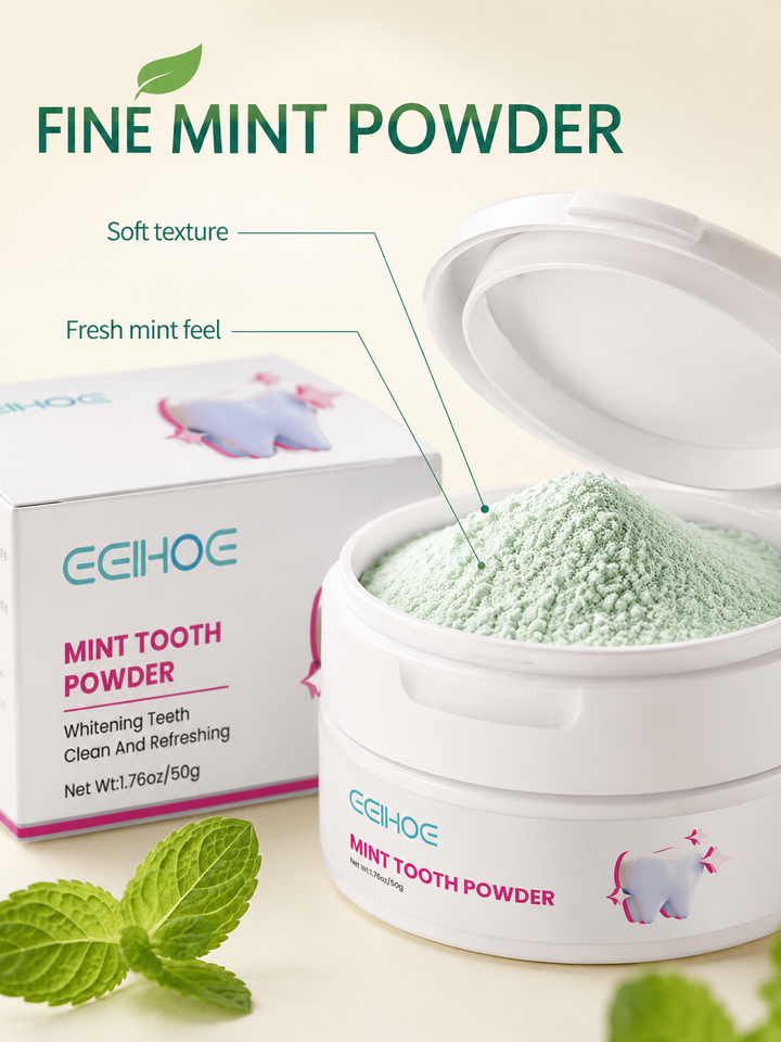 Tooth Whitening Powder — Brighten Teeth, Fresh Breath in Days