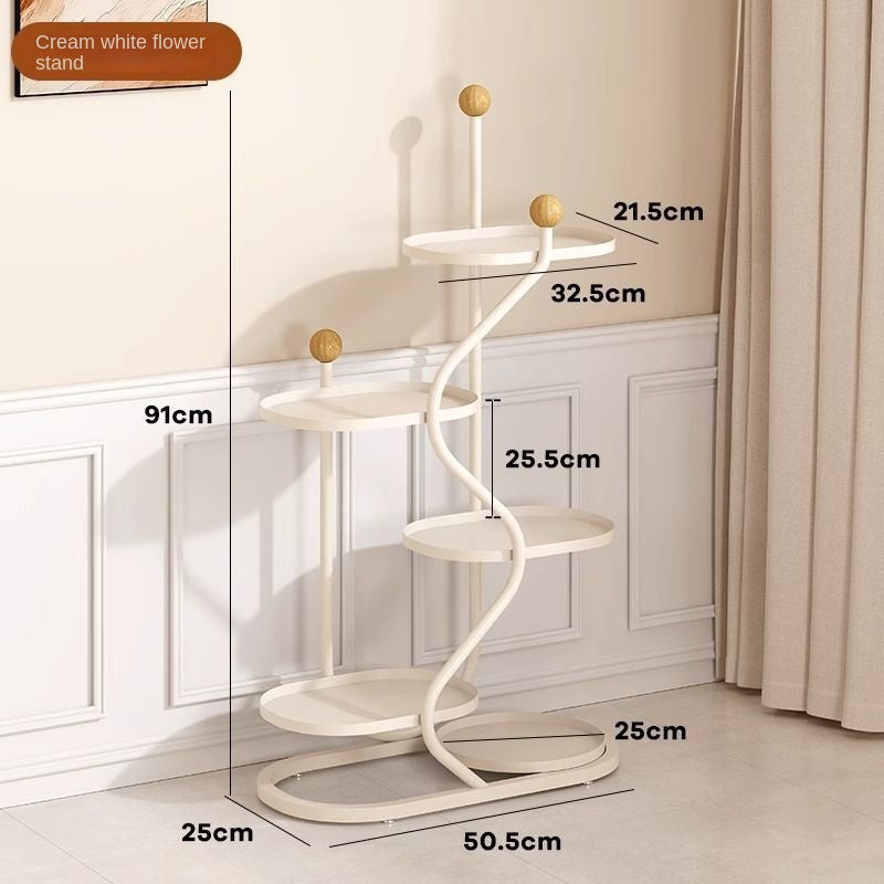 Mobile Plant Stand with Wheels for Stylish Small Spaces