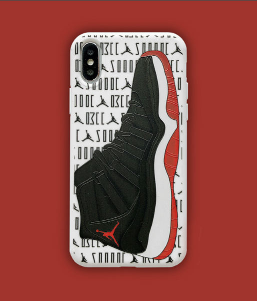 Sneaker Print Phone Case with Raised 3D Sneaker Relief