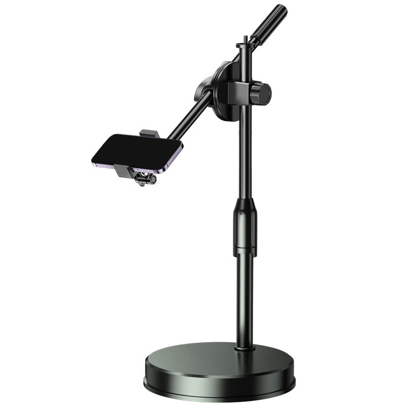 Overhead Phone Stand with Ring Light for Flat Lay Shots