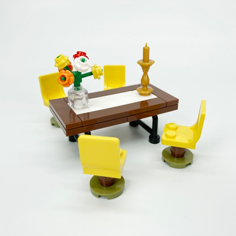 Mini Building Block Furniture for Complete Room Scenes