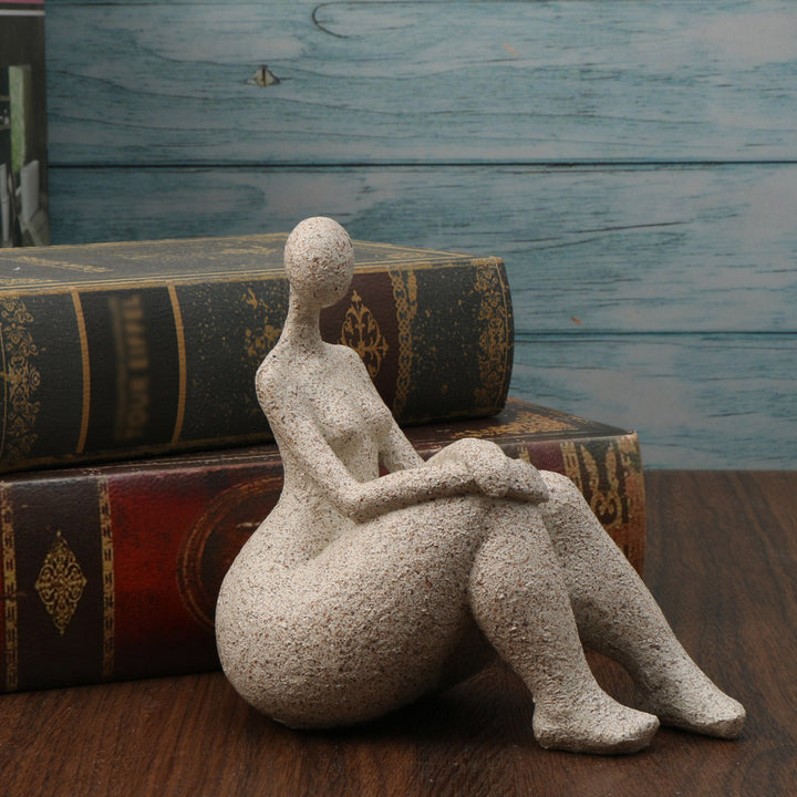 Abstract Female Figurines Pair for Modern Home Decor