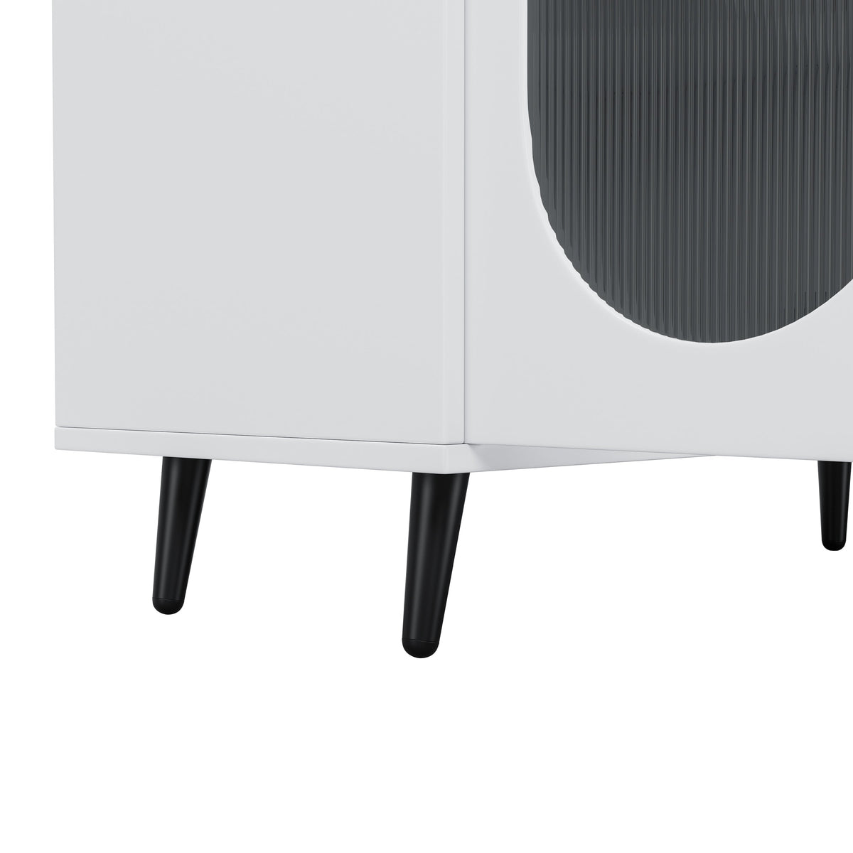 White Sideboard Cabinet with Acrylic Doors for Storage