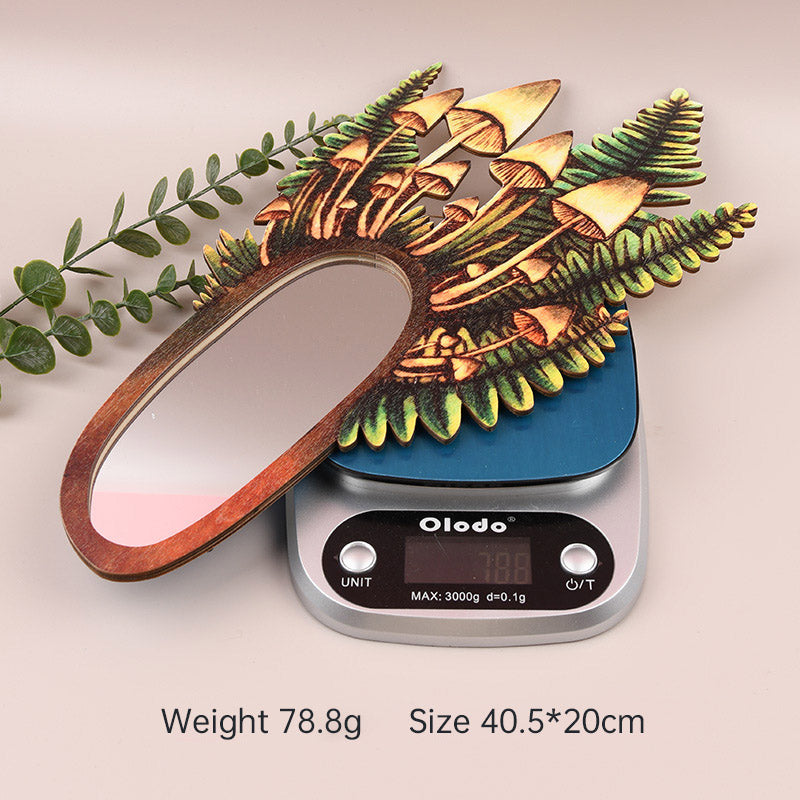 Wooden Decorative Wall Mirror for Woodland-Inspired Charm
