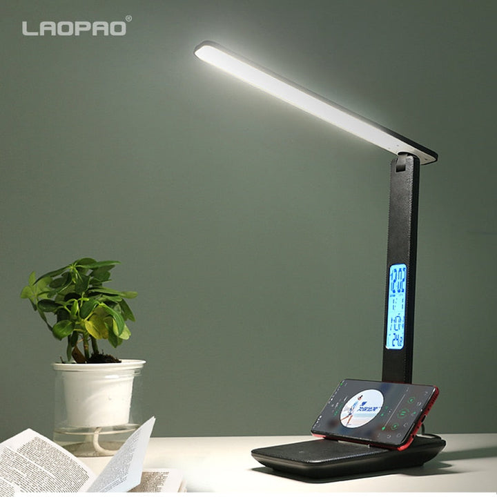Touch Dimmable LED Desk Lamp with Wireless Charging