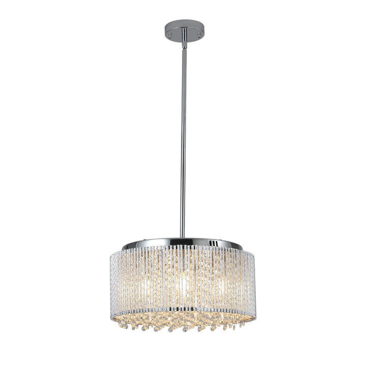 Modern Crystal Drum Chandelier for Living Room Lighting