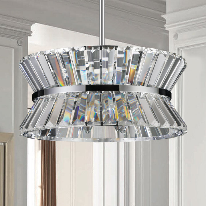 Modern Crystal Chandelier for Living Room Glam Lighting