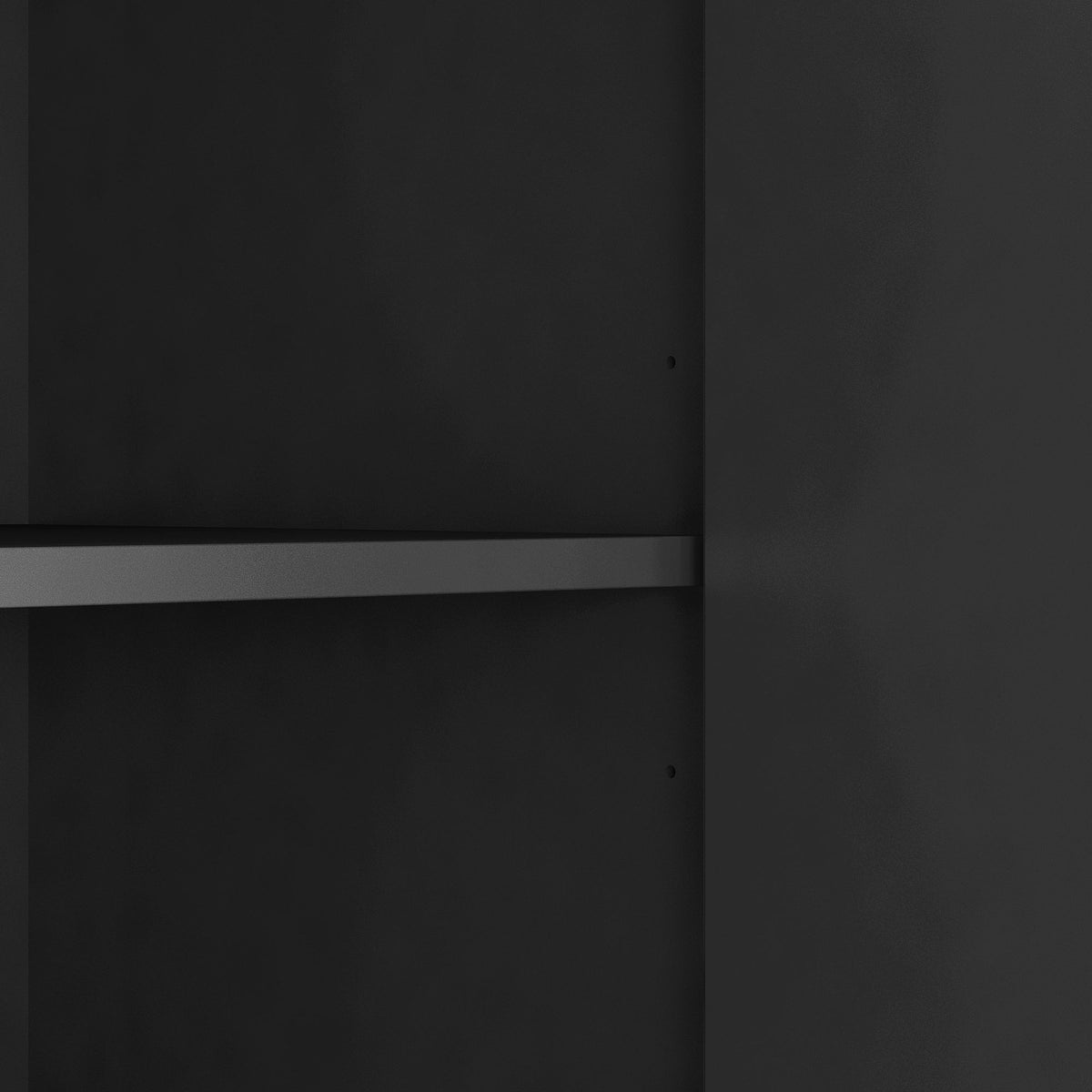 Black Sideboard Buffet with Doors and Drawers for Storage