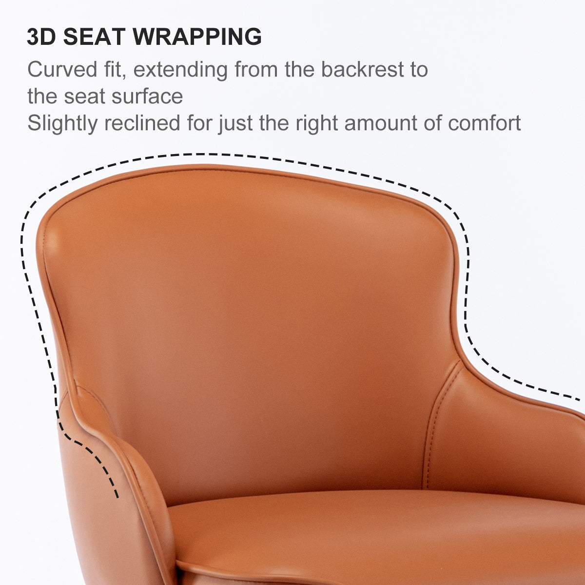 Adjustable Modern Bar Chair with Gas Lift Swivel
