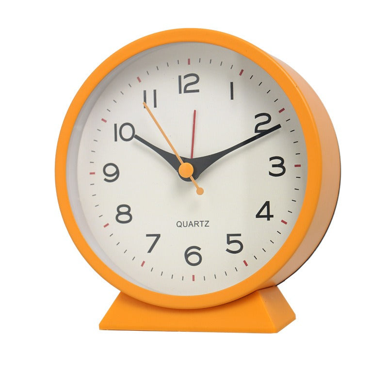 Metal Alarm Clock 4.5in Silent Minimalist Bedside Clock