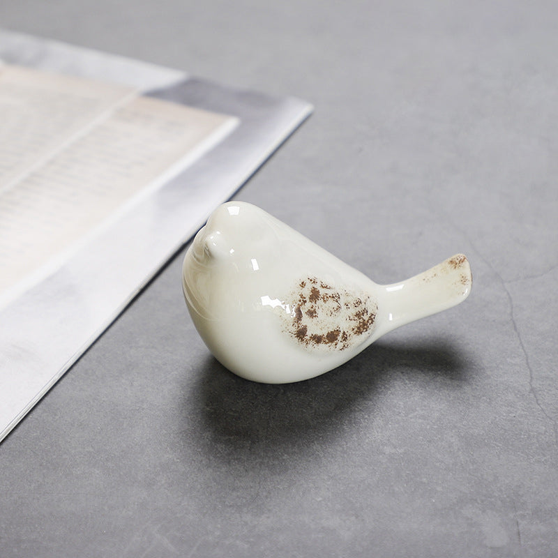 Nordic Ceramic Bird Decor for Elegant Shelves & Desks