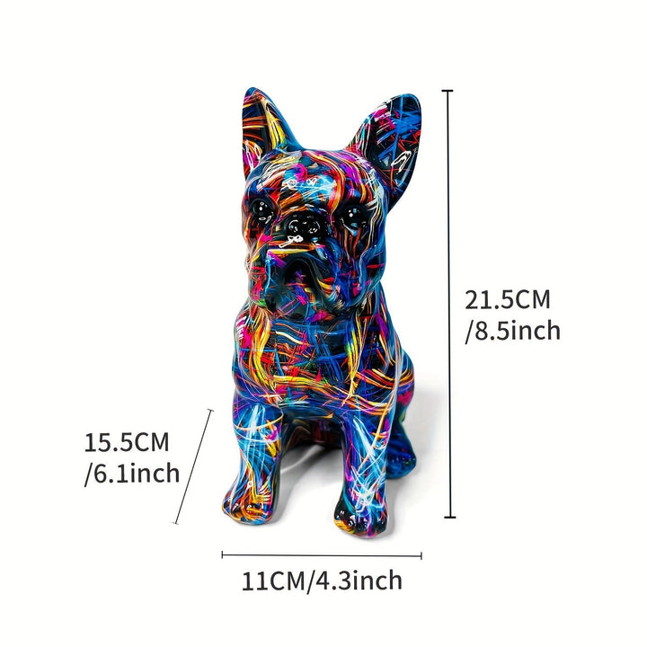Modern Dog Ornament Sculpture | Colorful Ceramic Decor