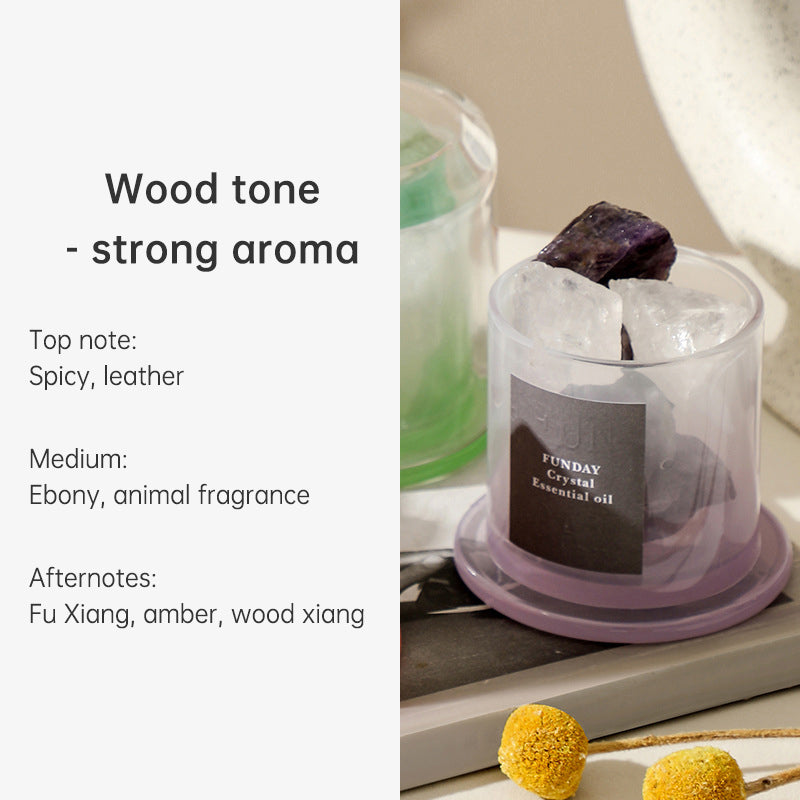Rose Quartz Crystal Diffuser for Fire-Free Home Scent