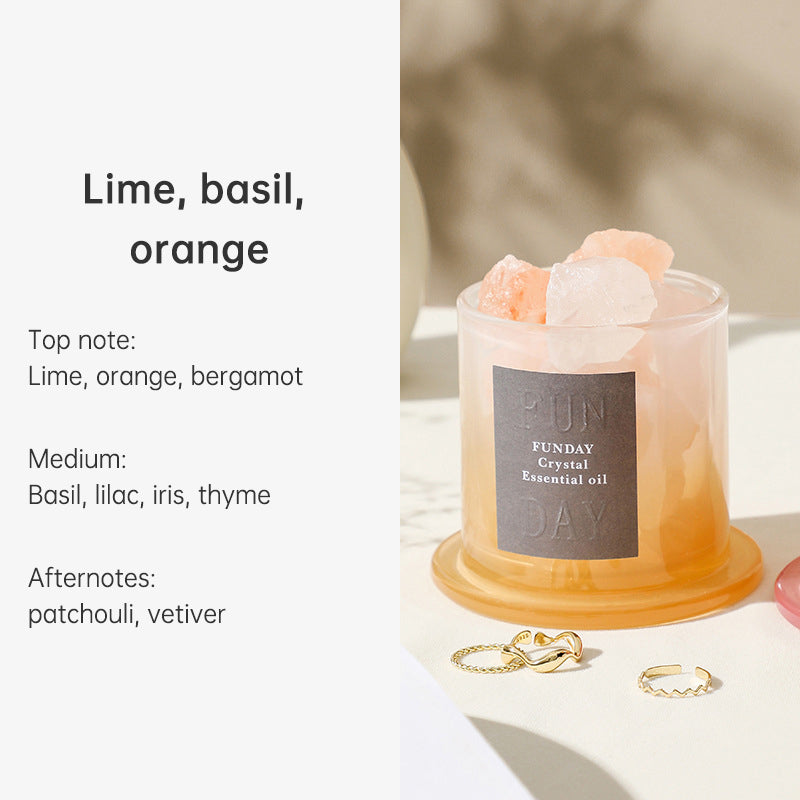 Rose Quartz Crystal Diffuser for Fire-Free Home Scent