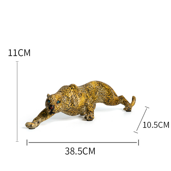 Leopard Deer Head Sculpture for Dramatic Home Decor