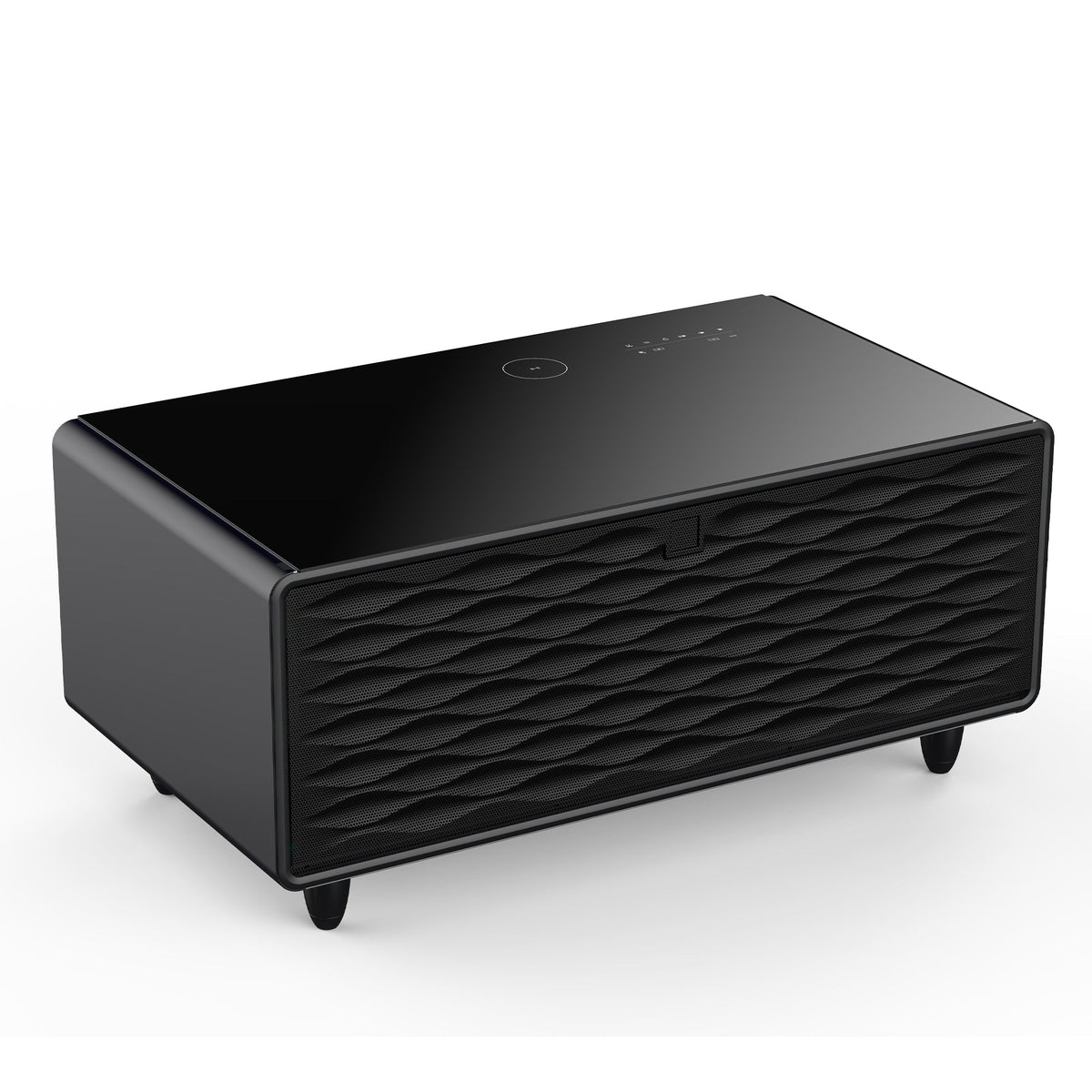 Smart Coffee Table with Built-in Fridge and Charger