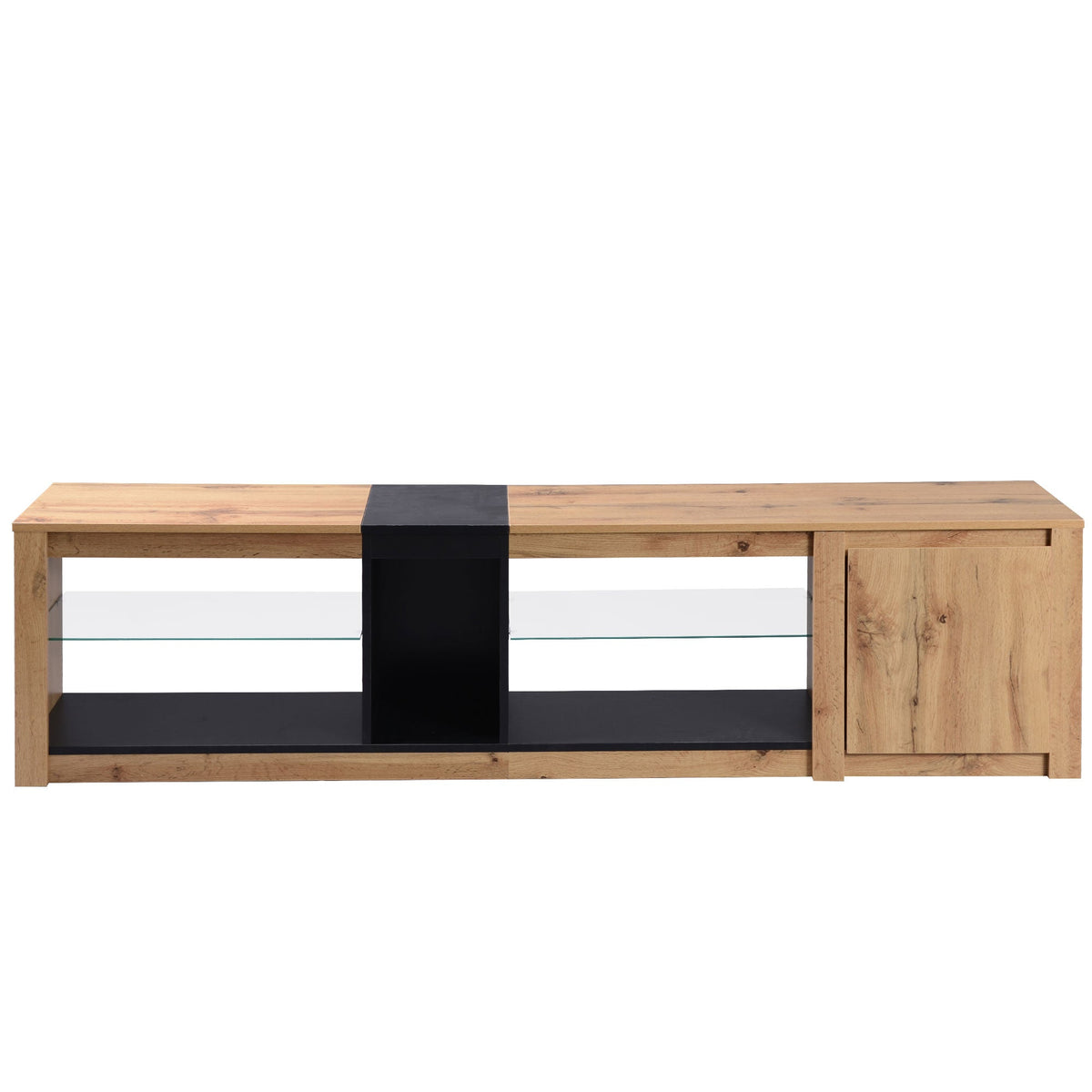 Modern TV Stand for TVs Under 80 Inches with LED Lights