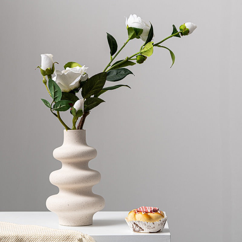 Ceramic Vase for Elevated Neutral Flower Arrangements