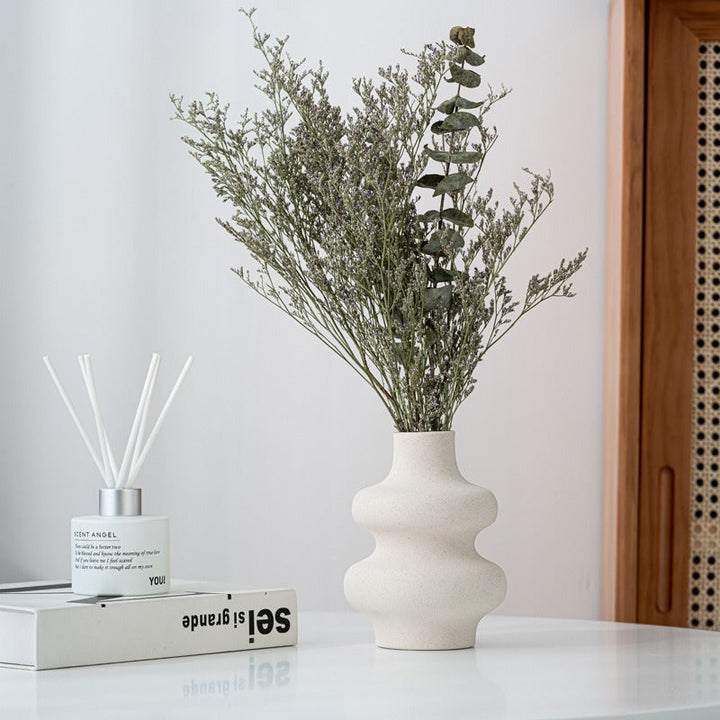 Ceramic Vase for Elevated Neutral Flower Arrangements