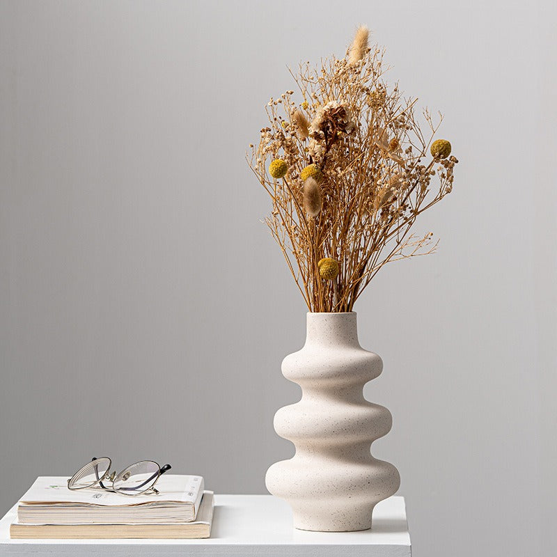 Ceramic Vase for Elevated Neutral Flower Arrangements