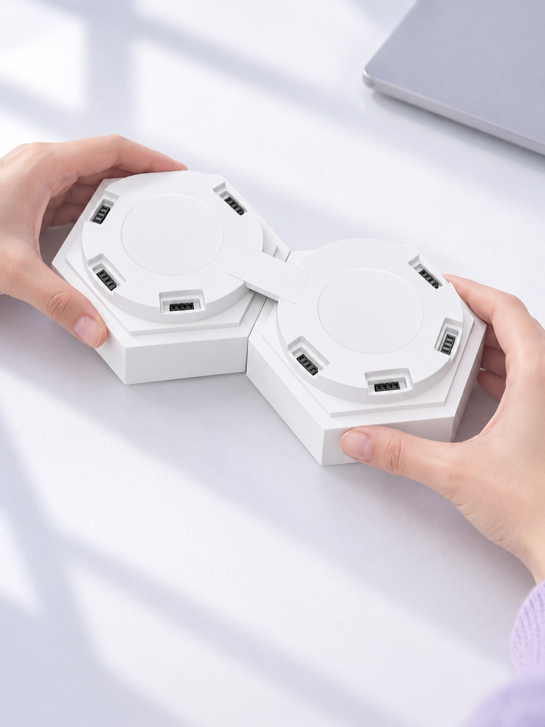 Modular Hexagon LED Wall Light: Touch RGB Mood Glow