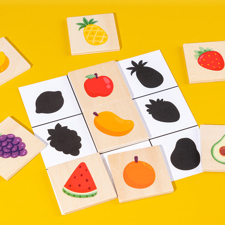 Wooden Shadow Matching Puzzle for Preschool Learning