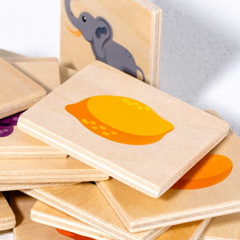 Wooden Shadow Matching Puzzle for Preschool Learning