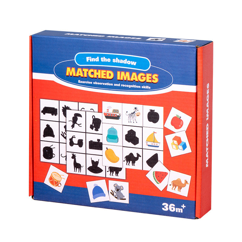 Wooden Shadow Matching Puzzle for Preschool Learning