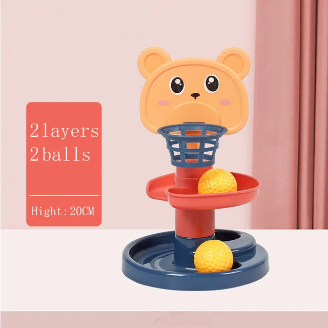 Montessori Rolling Ball Tower for Screen-Free Play