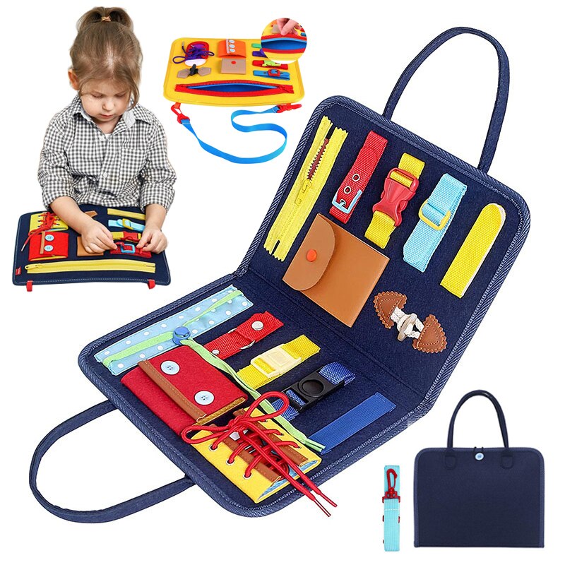 Montessori Busy Board for Hands-On Dressing Skills