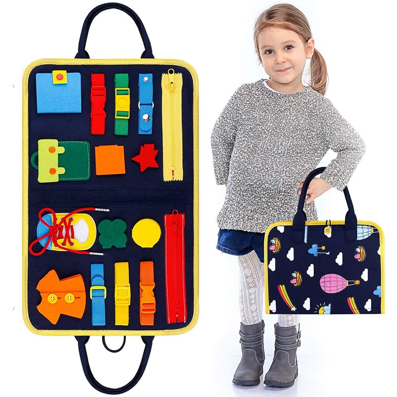 Montessori Busy Board for Hands-On Dressing Skills