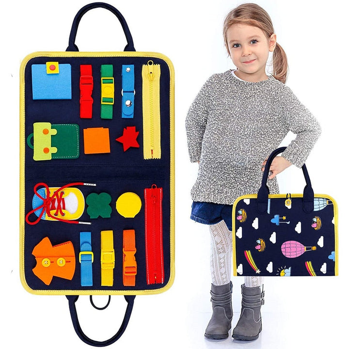 Montessori Busy Board for Hands-On Dressing Skills