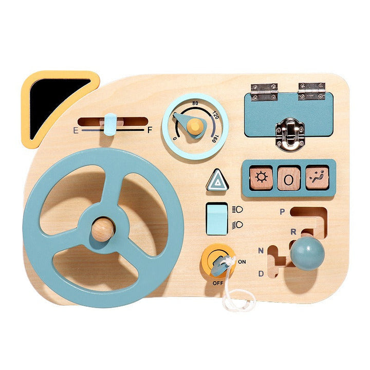Montessori Busy Board Toy for Screen-Free Pretend Play