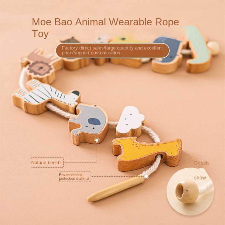 Montessori Lacing Beads Toy for Toddler Fine Motor
