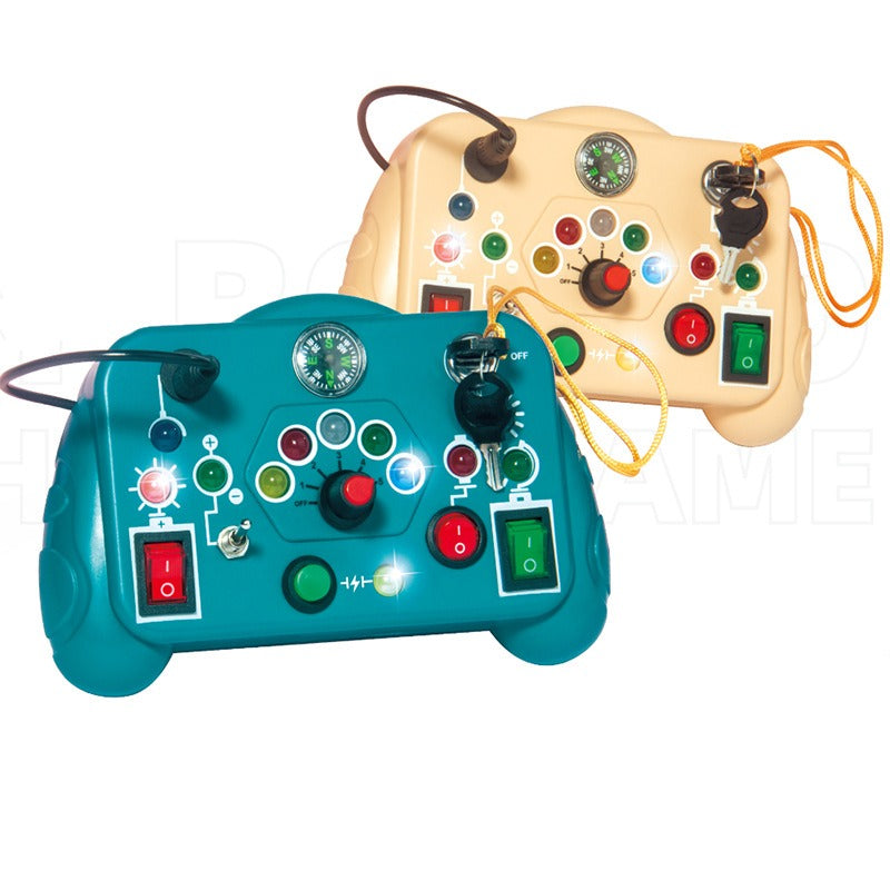 Busy Board Toy With Lights for Fine-Motor Learning