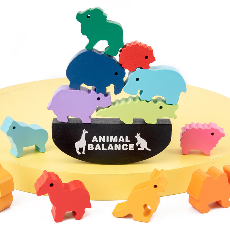 Animal Balance Stacking Toy for Focused Fine Motor Play